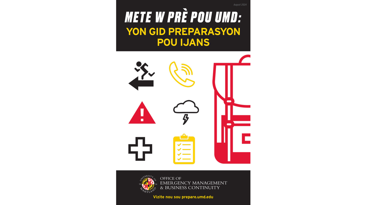cover of emergency guide in hatian-creole